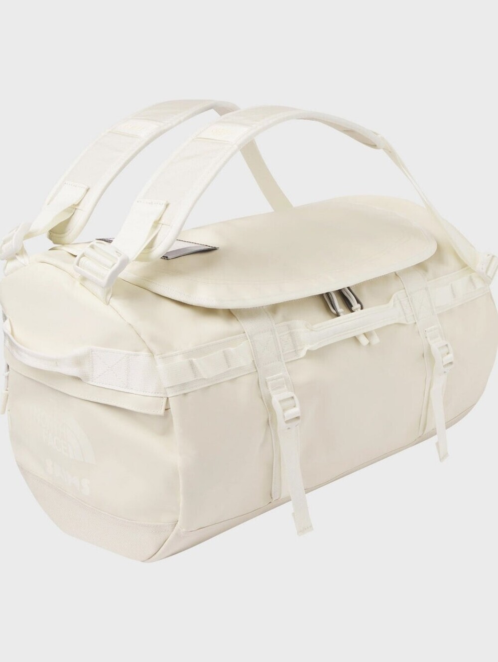 The North Face TNF x SKIMS Base Camp Duffel Bag White Bone Small NEW